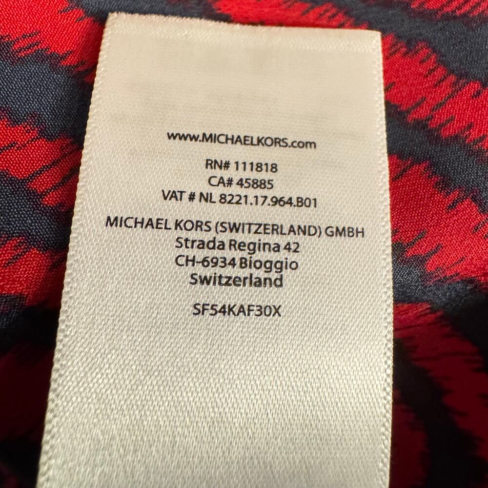 Michael Kors Zebra Print Tank Top High Low Hem Back Zip Sleeveless Career - Picture 10 of 11